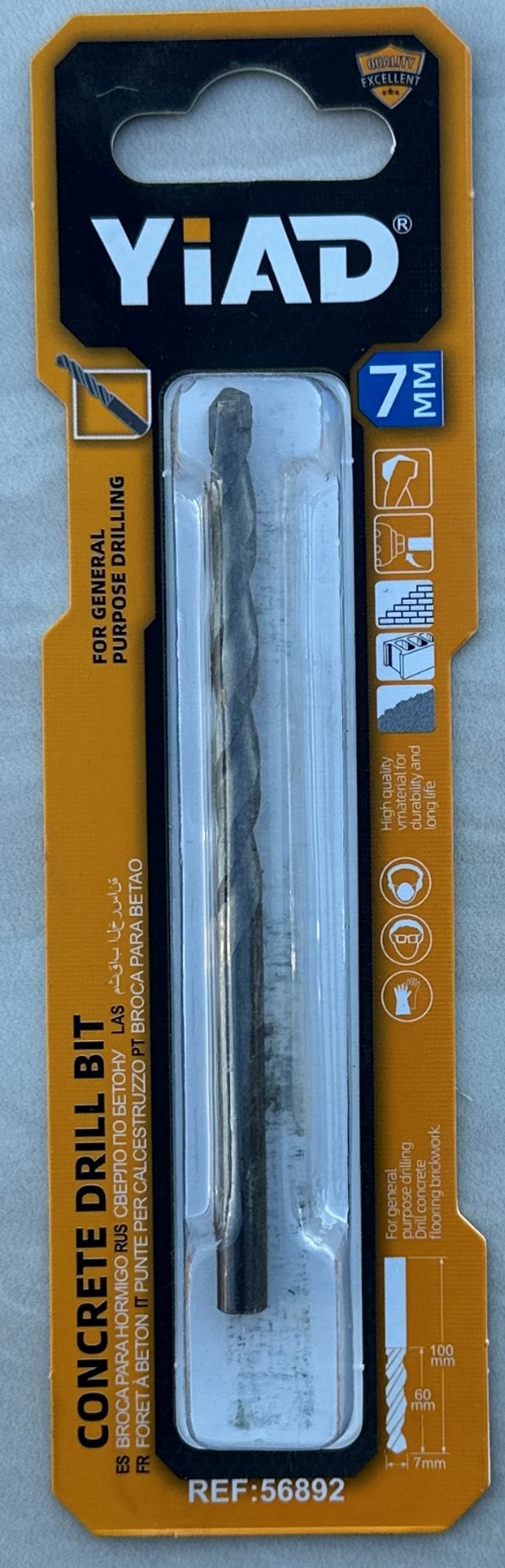 Concrete Drill Bit 7mm